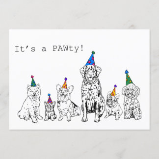 Hundeparty-Einladung Einladung