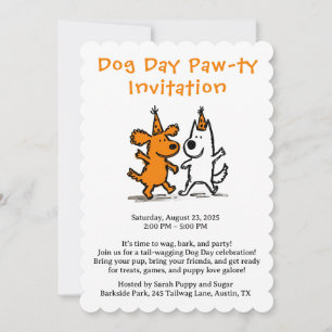 Hundeparty-Einladung – Süße Welpen-Party Einladung