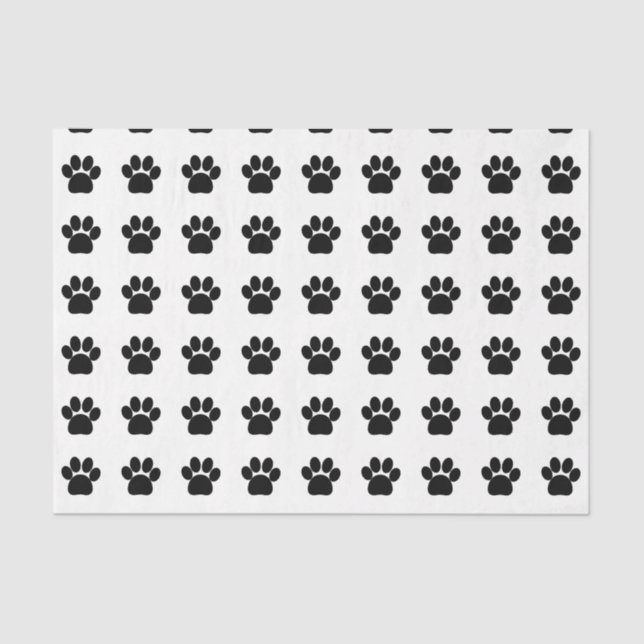 Hundepaw-Prints Seidenpapier (Vorderseite)