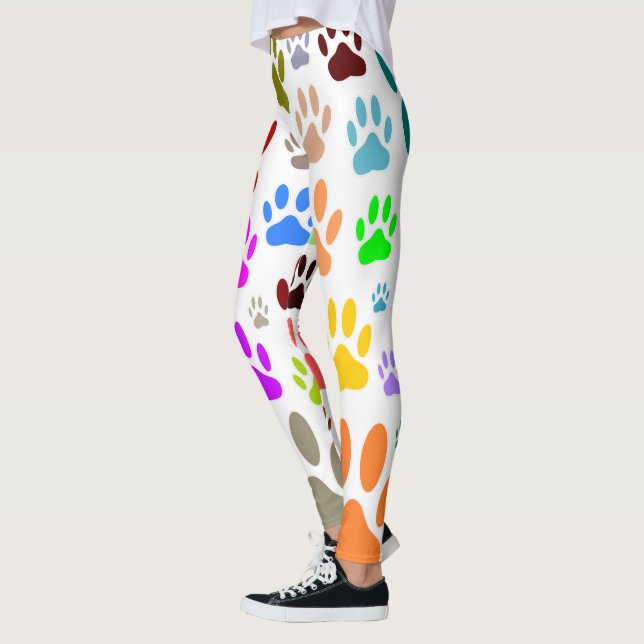 Hundepaw-Prints überall Leggings (Links)