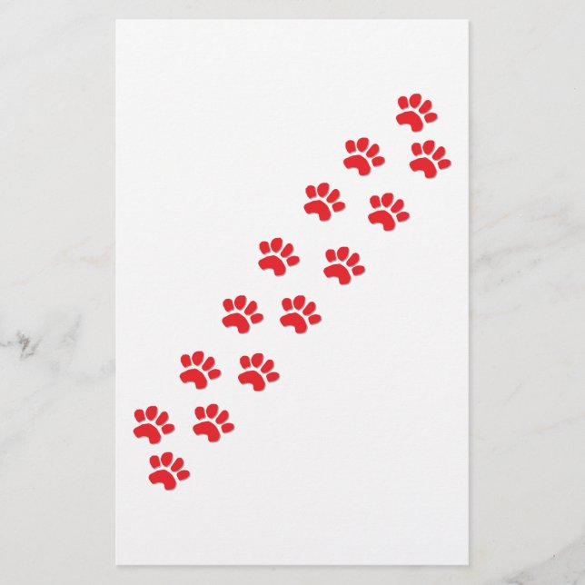 Hundepaws Briefpapier (Vorderseite)