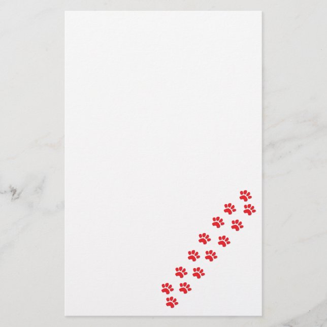 Hundepaws Briefpapier (Vorderseite)