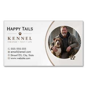 Hundepension, Tagesstätte & Züchter   Individuelle Magnetische Visitenkarte