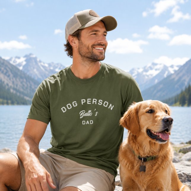 Hundeperson Vater Grün T-Shirt (Von Creator hochgeladen)