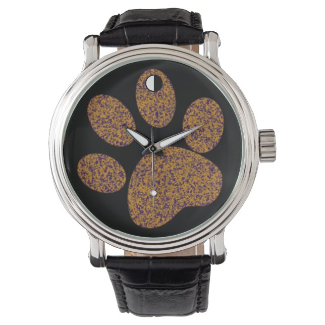 Hundepfanne Armbanduhr (Vorderseite)