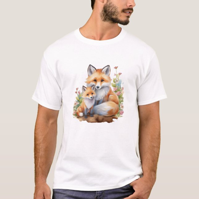 Hundepferd oder Reynard: Männlicher Fuchs (Vater) T-Shirt (Vorderseite)
