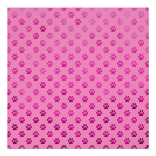 Hundepflaster drucken "Hot Pink" Pink Hintergrund  Poster
