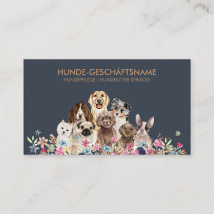 Hundepflege dog Haustierbetreuung Hundesitter Visitenkarte