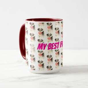 Hundepflege Personalisierte Goldene Elegante Kolle Tasse