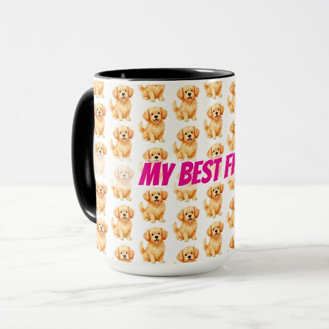 Hundepflege Personalisierte Luxus Moderne Kollekti Tasse (Vorderseite Links)