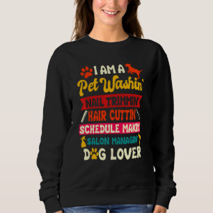 Hundepfleger Pet Grooming Furologe Welpen Fell Ku Sweatshirt