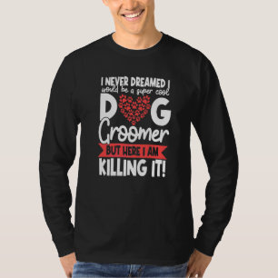 Hundepfleger Tierpflege Furologe Welpenfellkunst T-Shirt