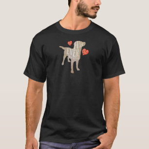 Hundepfote Herz Labs Retriever Fell Immer Meine Li T-Shirt