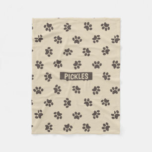 Hundepfoten-Flies-Hundebett, Klein Fleecedecke
