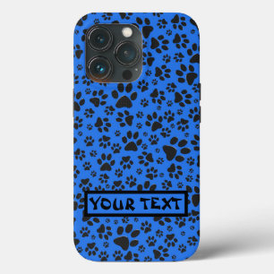 Hundepfoten Schwarz & Weiß Polka-Punkt auf Technik Case-Mate iPhone Hülle