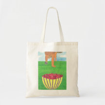 Hundepfoten und Kirschtasche