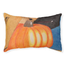 Hundepfoten und Kürbis-Hundebett