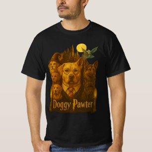 Hundepfoten-Vintage-Grafik der 90er Retro-Zauberhu T-Shirt