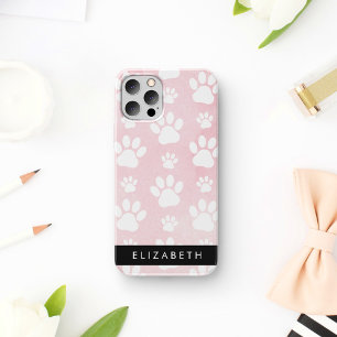 Hundepfoten, Weiße Pfoten, Rosa Wasserfarben, Ihr iPhone 16 Hülle