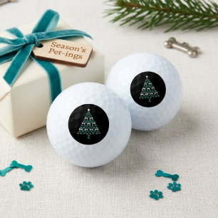 Hundepfotenabdruck-Weihnachtsbaum Süßer Haustierli Golfball
