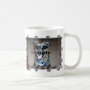 Hundepfotenabdrücke Bilderrahmen Kaffeetasse