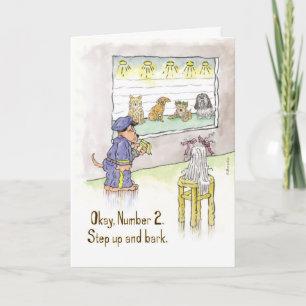 Hundepolizei Lineup - Geburtstagskarte Karte