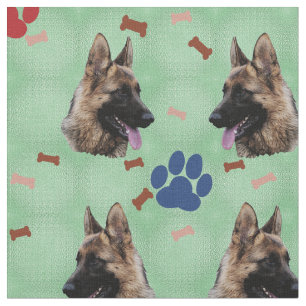 Hundeportrait Stoff