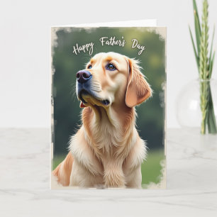 Hundeportrait Vatertagskarte Karte