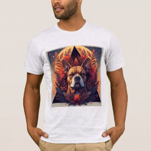 Hundeporträt Abstrakte Kunst T-Shirt