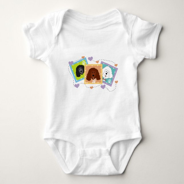 Hundeporträt-T-Shirts und Geschenke Baby Strampler (Vorderseite)