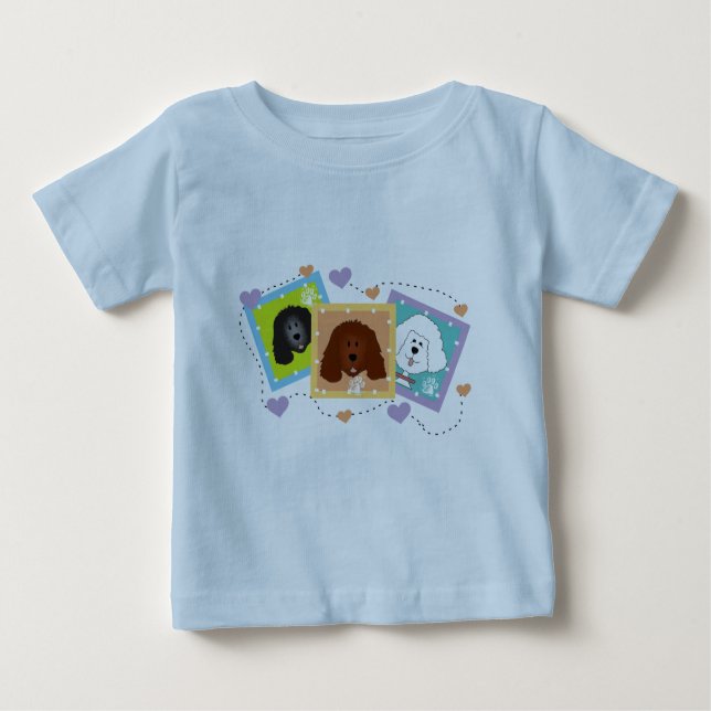 Hundeporträt-T-Shirts und Geschenke Baby T-shirt (Vorderseite)