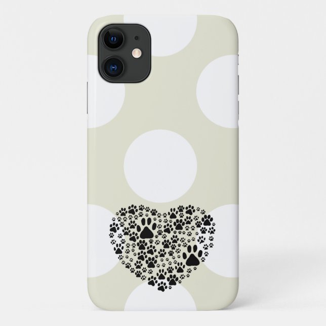 Hundepuhen, Welpenpfoten, Tierpaws, Herz, Haustier Case-Mate iPhone Hülle (Rückseite)