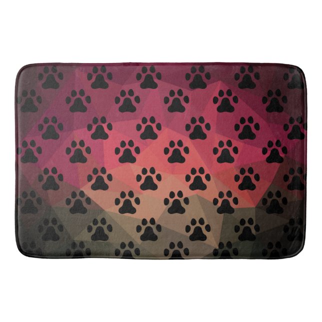 Hundepuppe, Tierfüßler, Katzen Badematte (Vorderseite)