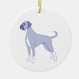 Hunderasse Boxer Keramik Ornament
