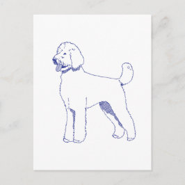 Hunderasse Goldendoodle Postkarte