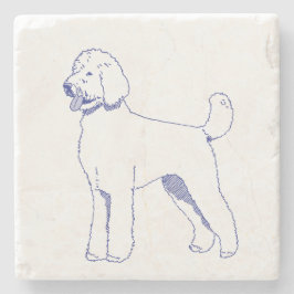 Hunderasse Goldendoodle Steinuntersetzer