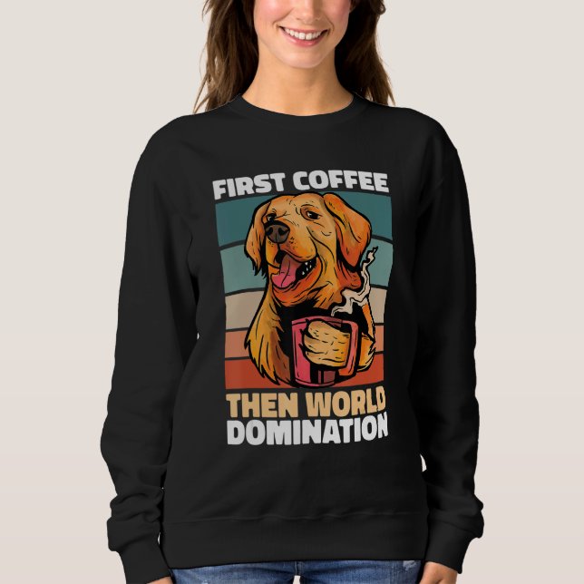 Hunderasse Kaffee  Golden Retriever Sweatshirt (Vorderseite)