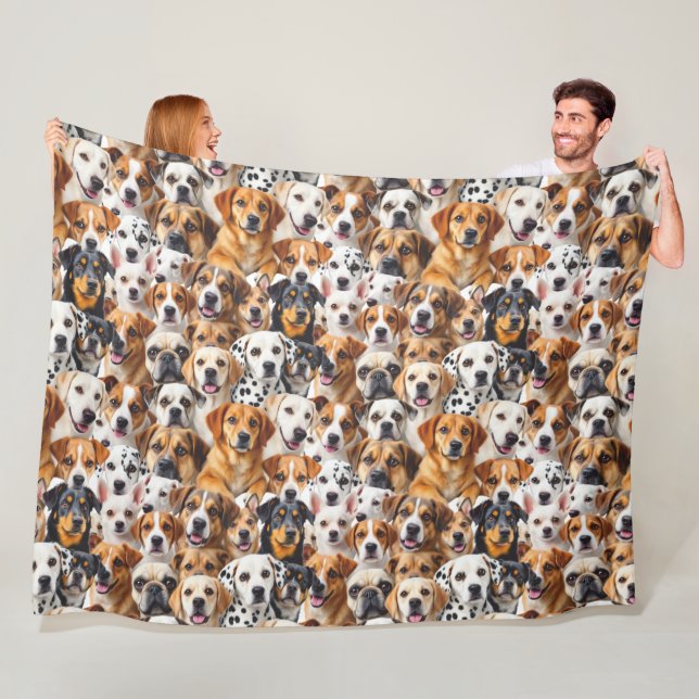 Hunderassen Fleecedecke (Beispiel)