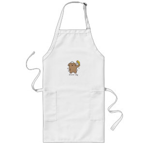 Hunderdusche Brauner Pudel Badezeit Kawaii Lange Schürze