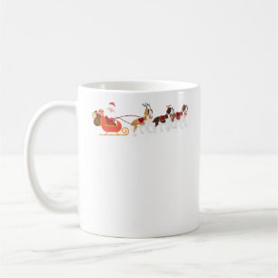 Hunderen-Weihnachten Weihnachtsmanns Bernhardiner Kaffeetasse