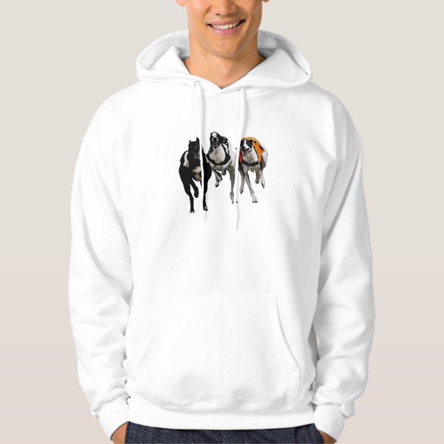 HUNDErennen-WINDHUND Hoodie (Vorderseite)