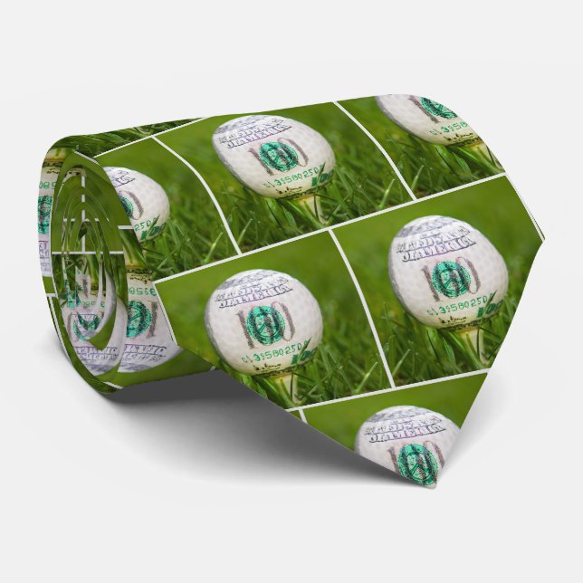 Hundert Dollar Golf Ball Krawatte (Gerollt)