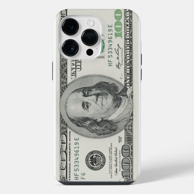 Hundert-Dollar-Schein iPhone Hülle (Rückseite)