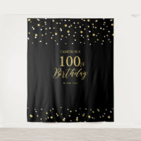 Hundert Gold & Black 100. Geburtstagsparty Hinterg