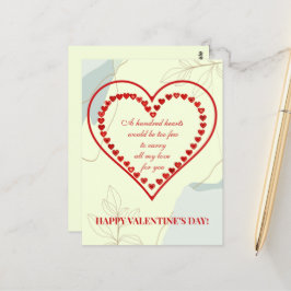 Hundert Herzen, Valentine Postkarte