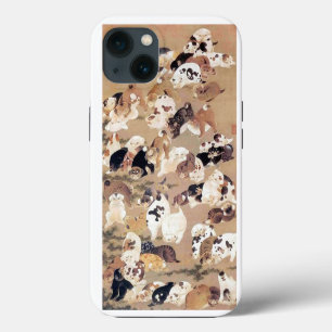 Hundert Hunde Illustration von Ito Jakuchu iPhone 13 Hülle