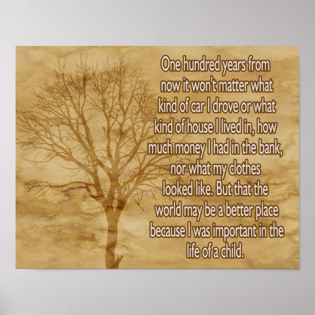 Hundert Jahre später *** Plakatart Poster (Vorne)