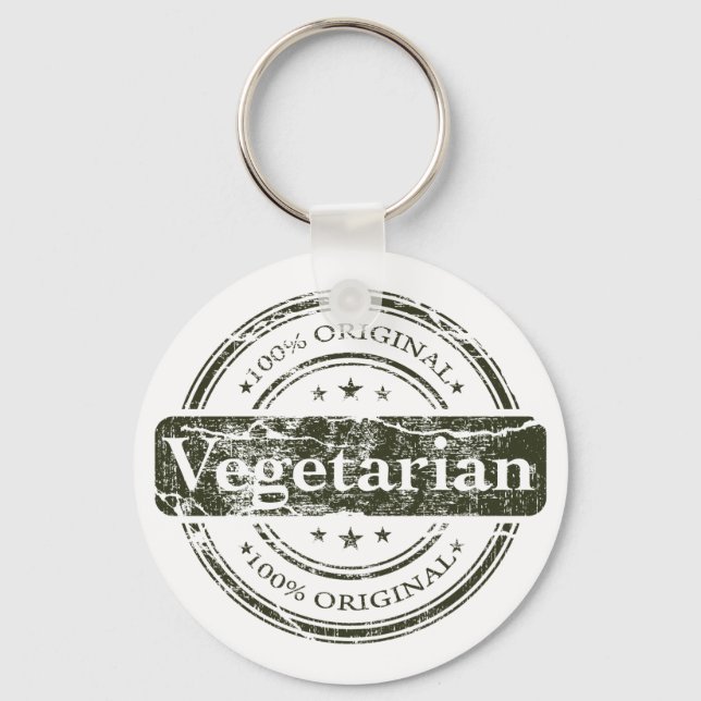 Hundert Prozent Vegetarier Schlüsselanhänger (Vorderseite)