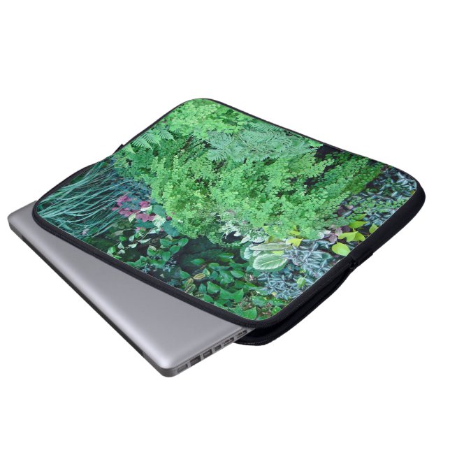 Hundert Schattierungen von Grün sind schön Laptopschutzhülle (Vorne Knopf)