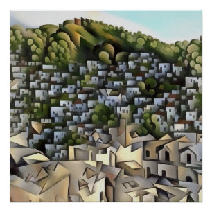 Hunderte Häuser Kayakoy Fethiye Malerei Poster